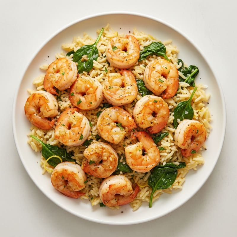 Garlic Butter Shrimp with Lemon Rice