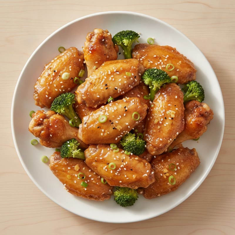 Honey-Garlic Glazed Chicken Wings