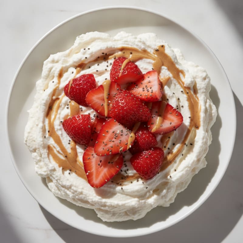 Silky Greek Yogurt Protein Mousse with Fresh Berries