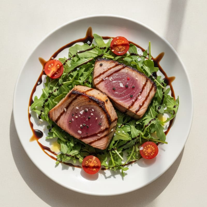 Seared Tuna with Balsamic Glaze