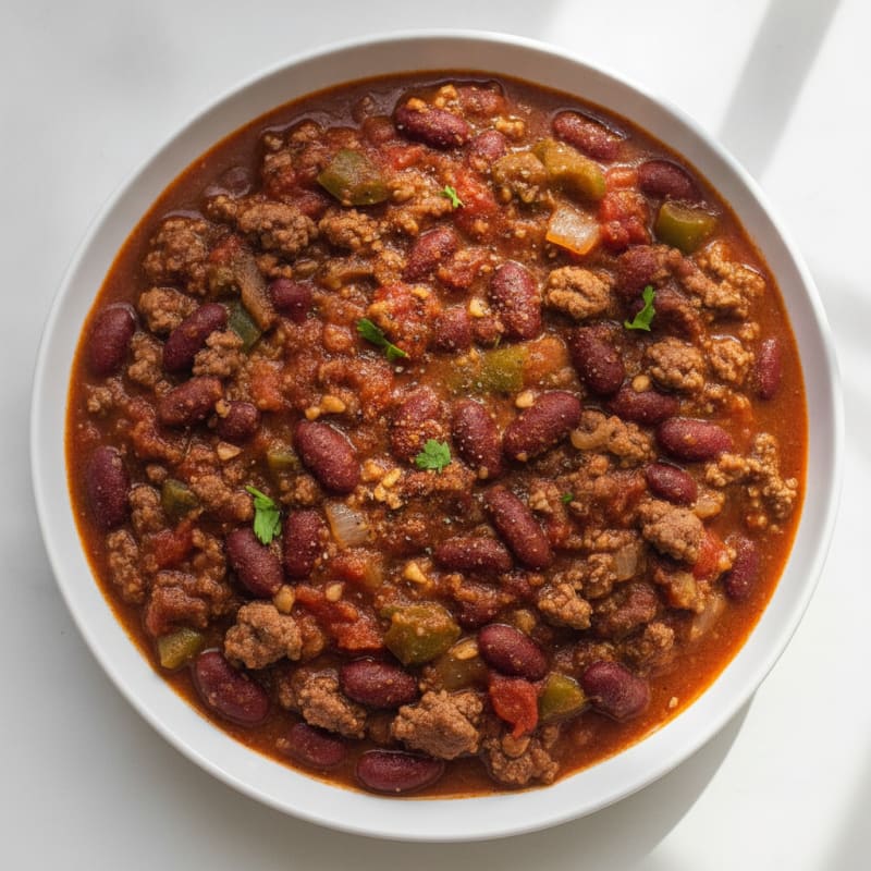 Hearty Slow Cooker Beef Chili