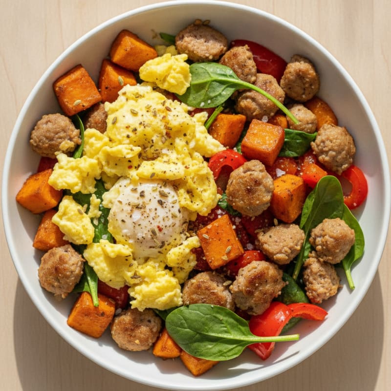 Sausage and Egg Breakfast Bowl