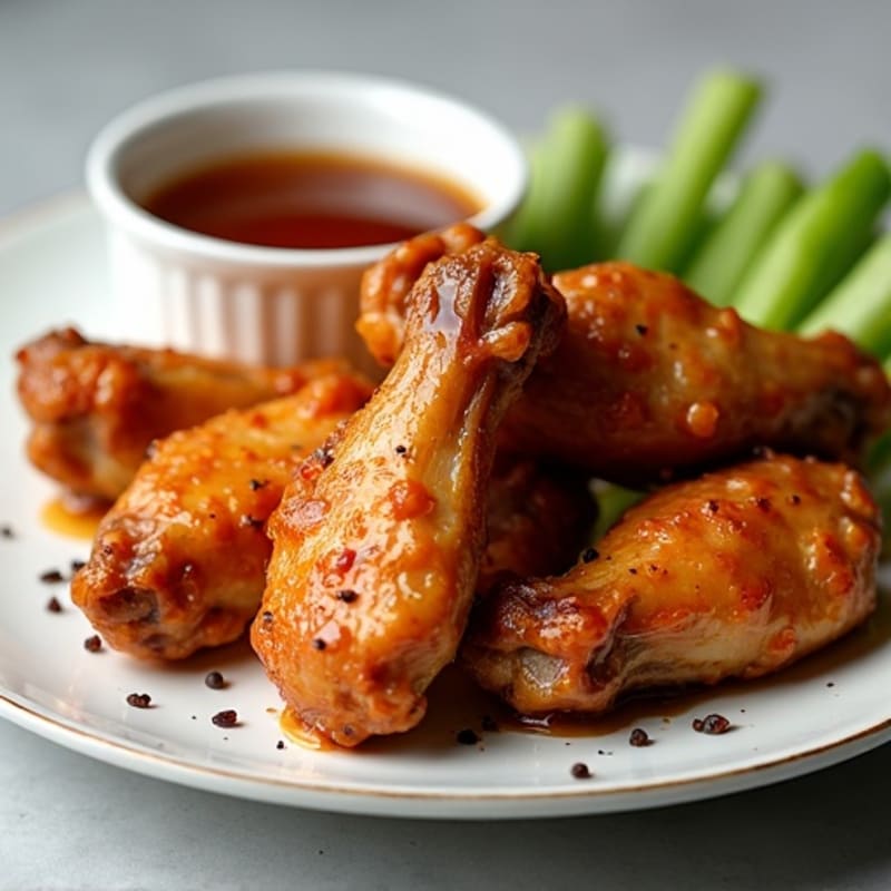 Crispy Baked Honey Garlic Chicken Wings
