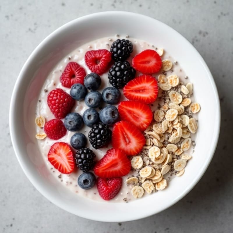 Protein-Packed Vanilla Berry Overnight Oats