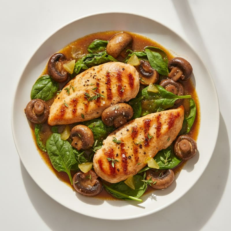 Chicken and Mushroom Skillet with Thyme