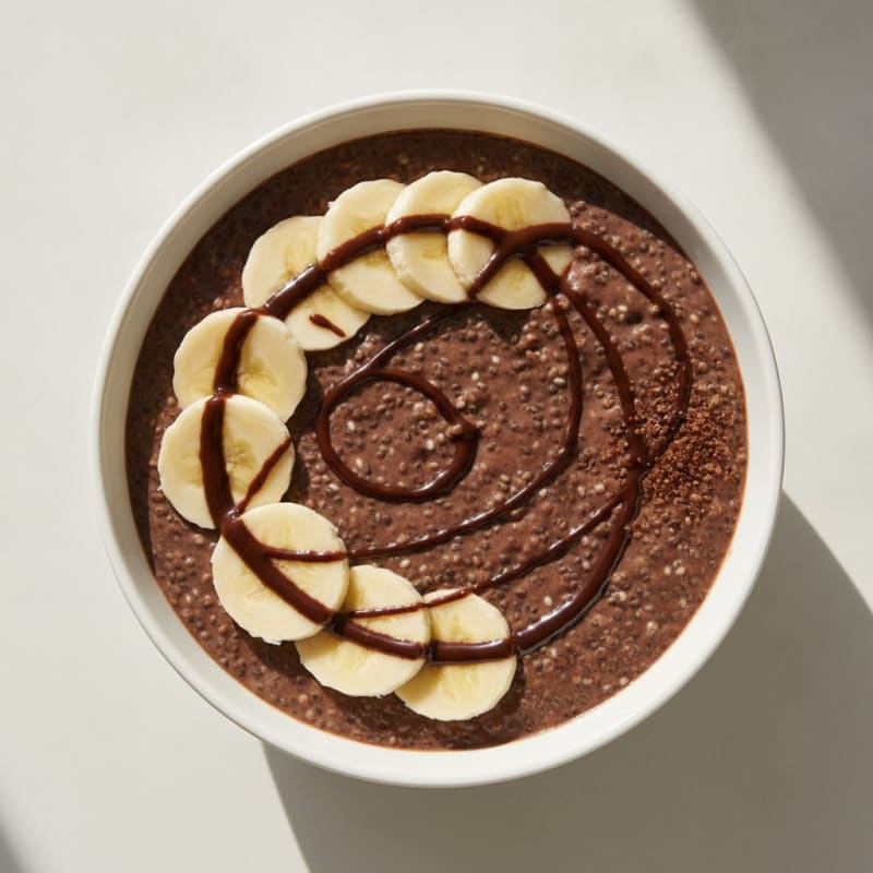 Chocolate Protein Pudding with Chia Seeds