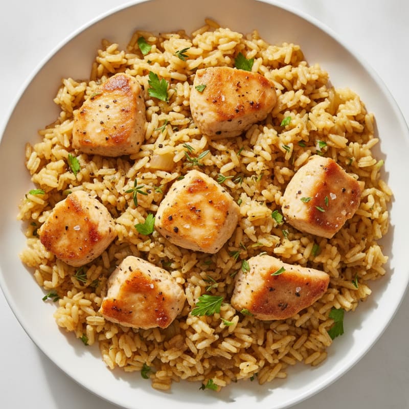 Savory Herbed Chicken and Rice Pilaf