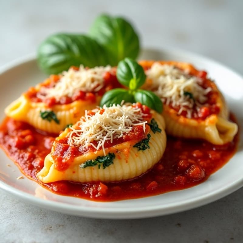Protein-Packed Ricotta Spinach Stuffed Shells