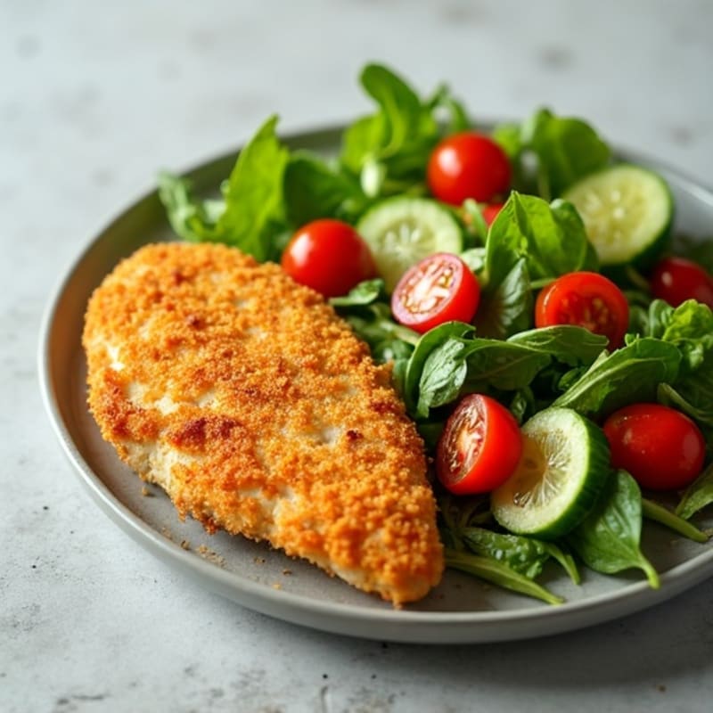 Crispy Chicken and Fresh Greens Salad