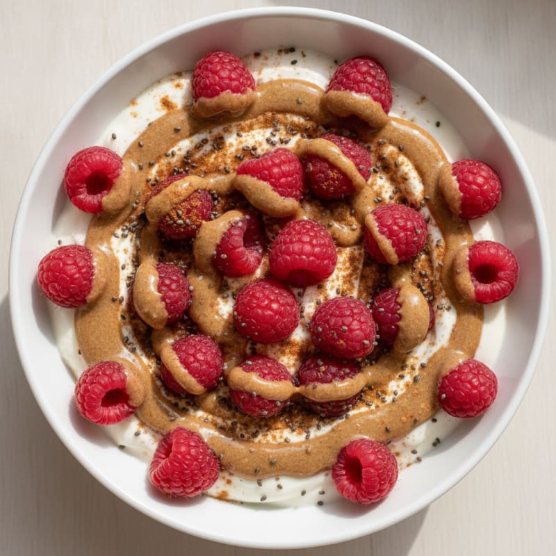 Berry-Almond Protein Yogurt Bowl