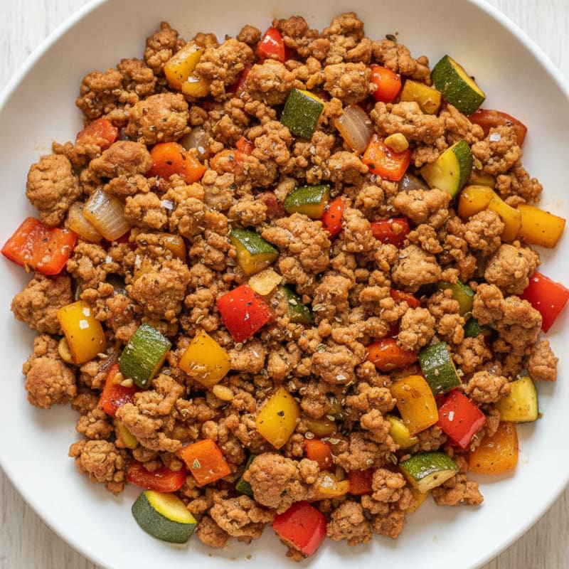 Ground Turkey and Vegetable Skillet