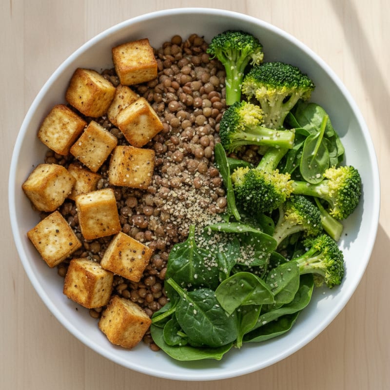 Lentil and Vegetable Power Bowl