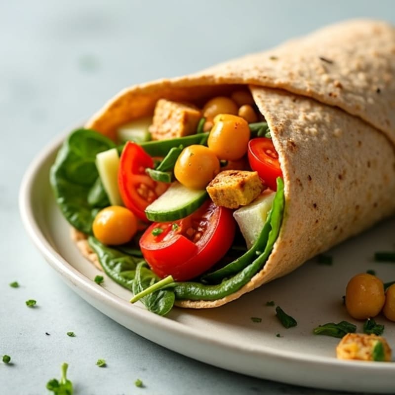 Fresh Veggie Hummus Wrap