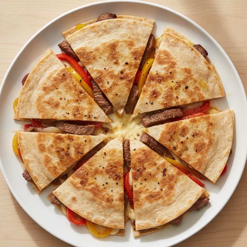 Seared Steak & Pepper Quesadillas