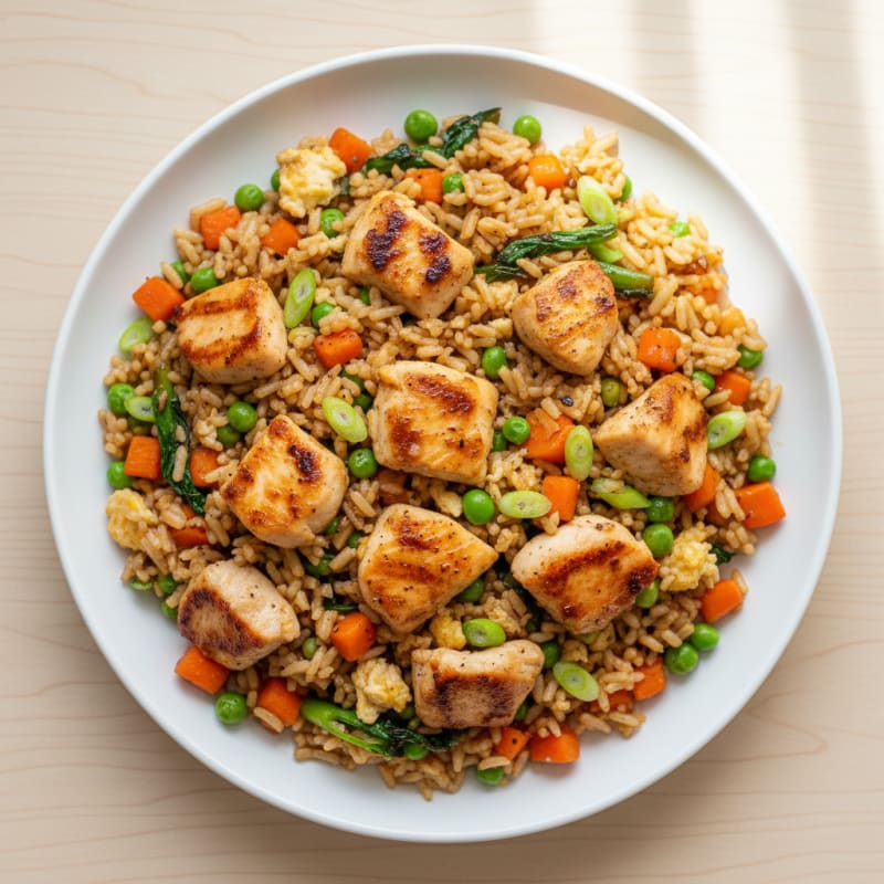 Clean Chicken and Vegetable Fried Rice