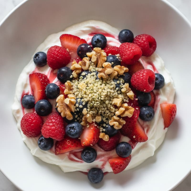 Greek Yogurt Protein Parfait with Berries