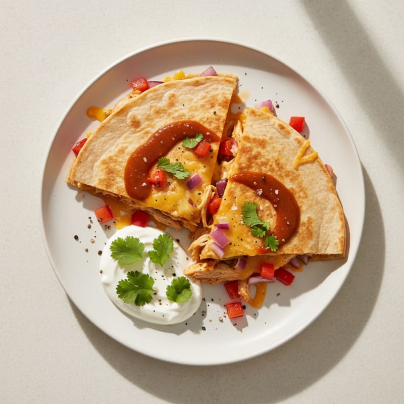 Crispy Chipotle Chicken Quesadillas