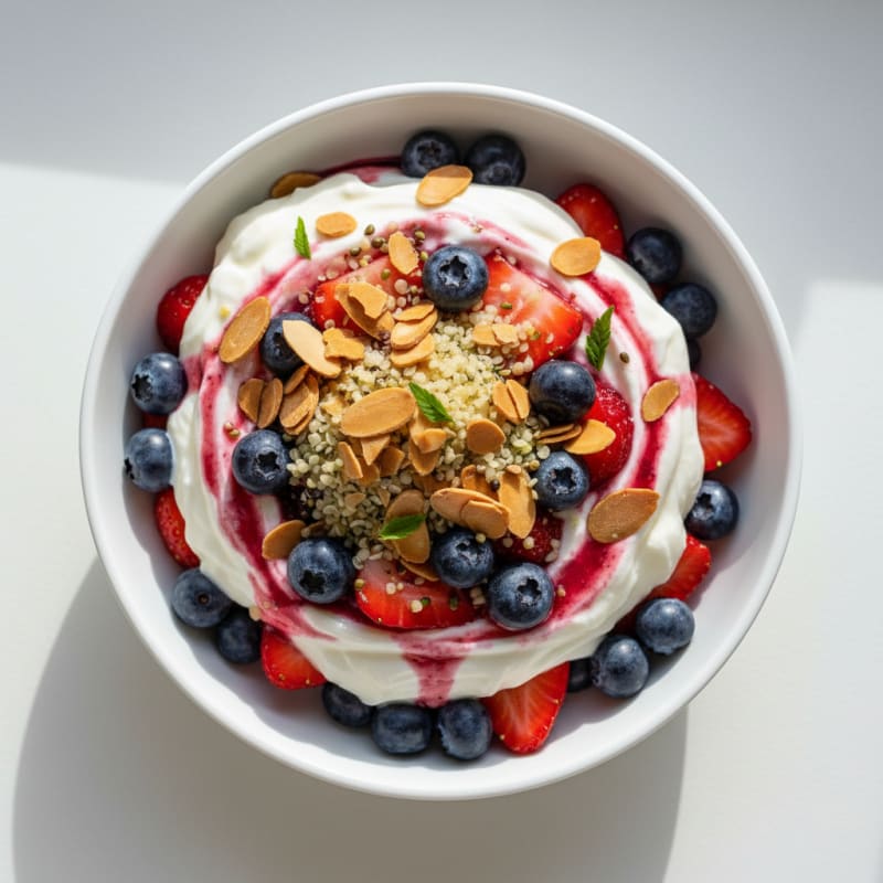 Creamy Greek Yogurt Protein Parfait with Berries