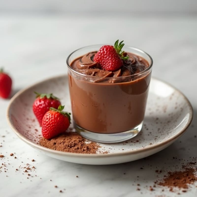 Silky Chocolate Protein Pudding with Greek Yogurt