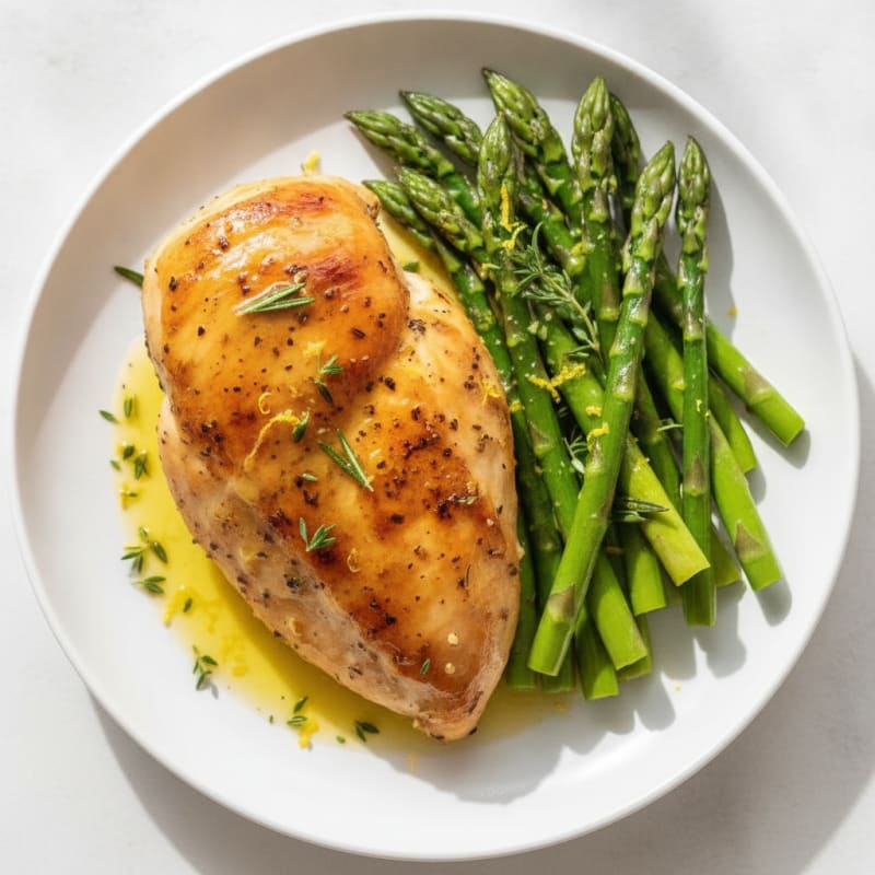Keto Lemon Herb Roasted Chicken