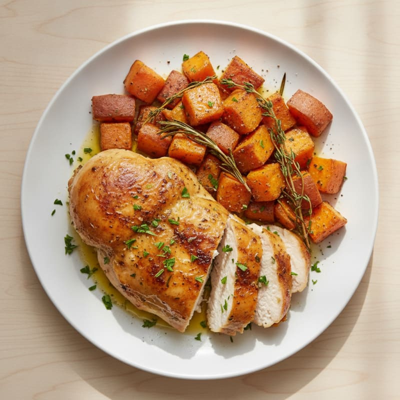 Savory Herb-Roasted Chicken with Root Vegetables