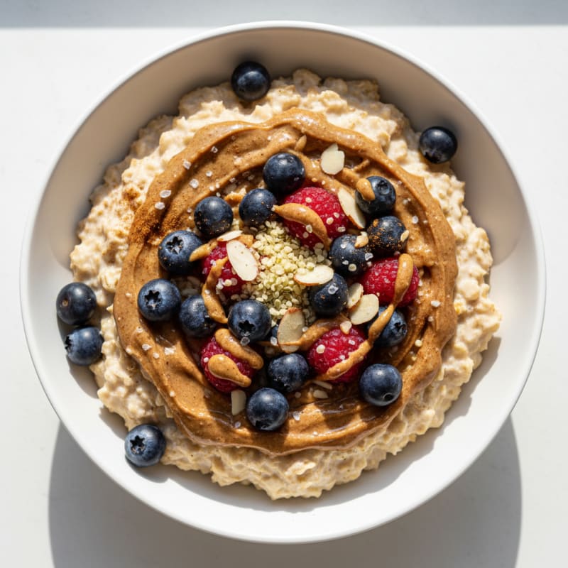 Quick Berry Almond Oatmeal