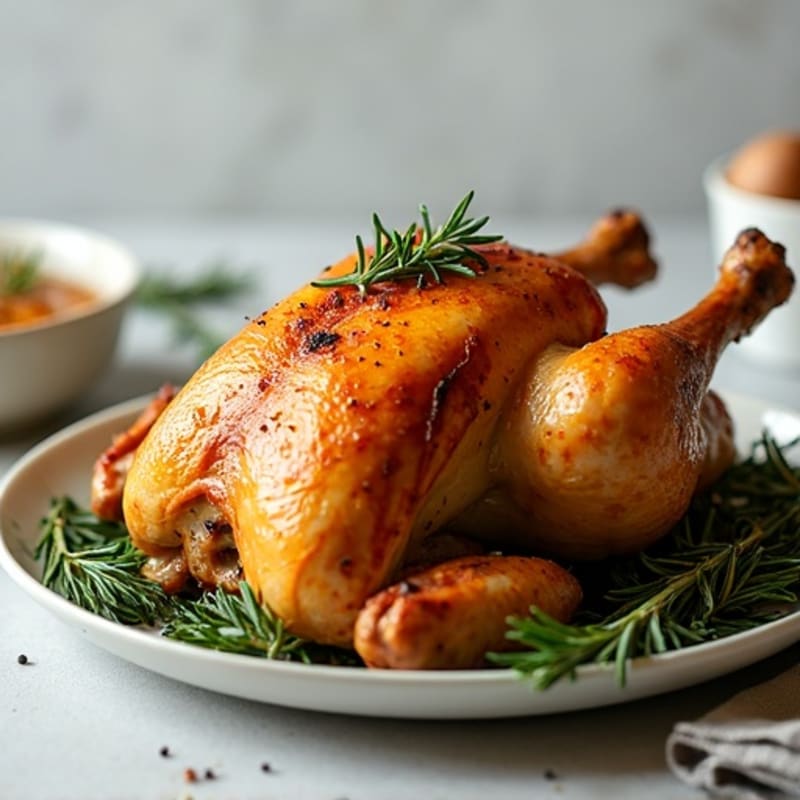 Crispy Herb-Roasted Whole Chicken