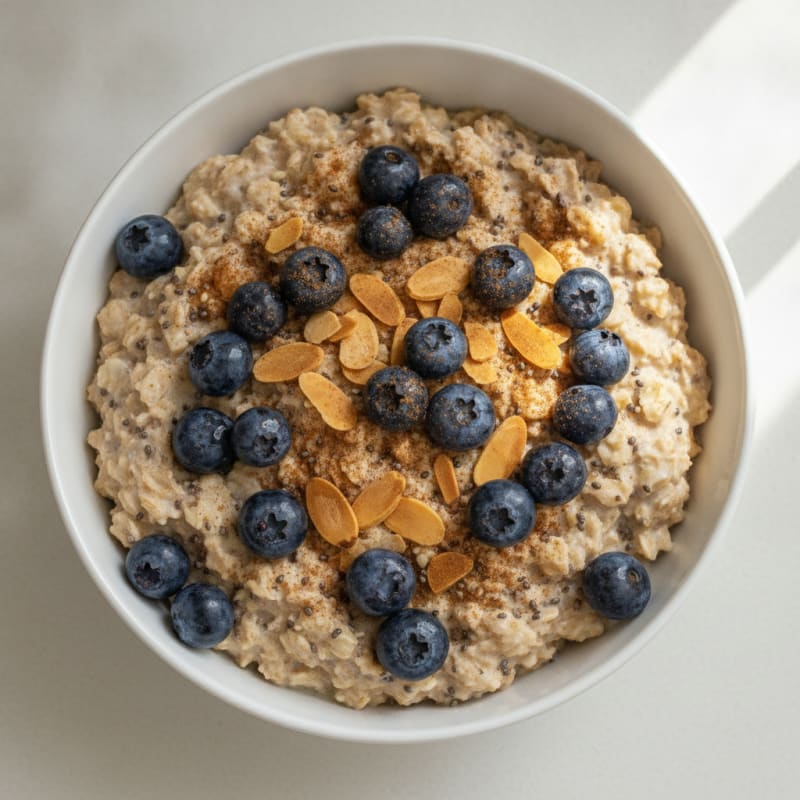 Berry Almond Overnight Oats