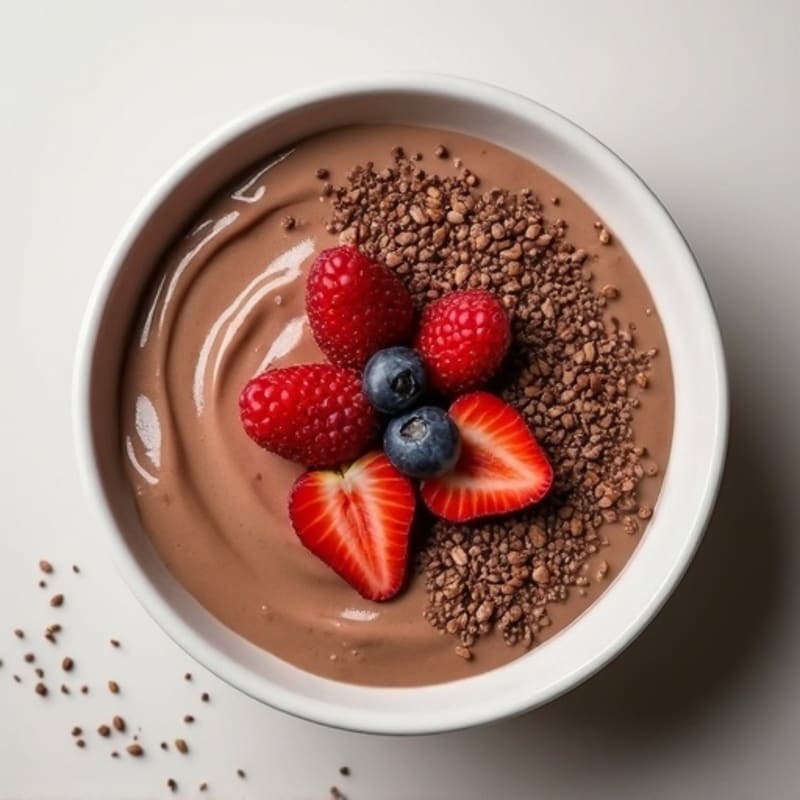 Chocolate Protein Chia Pudding