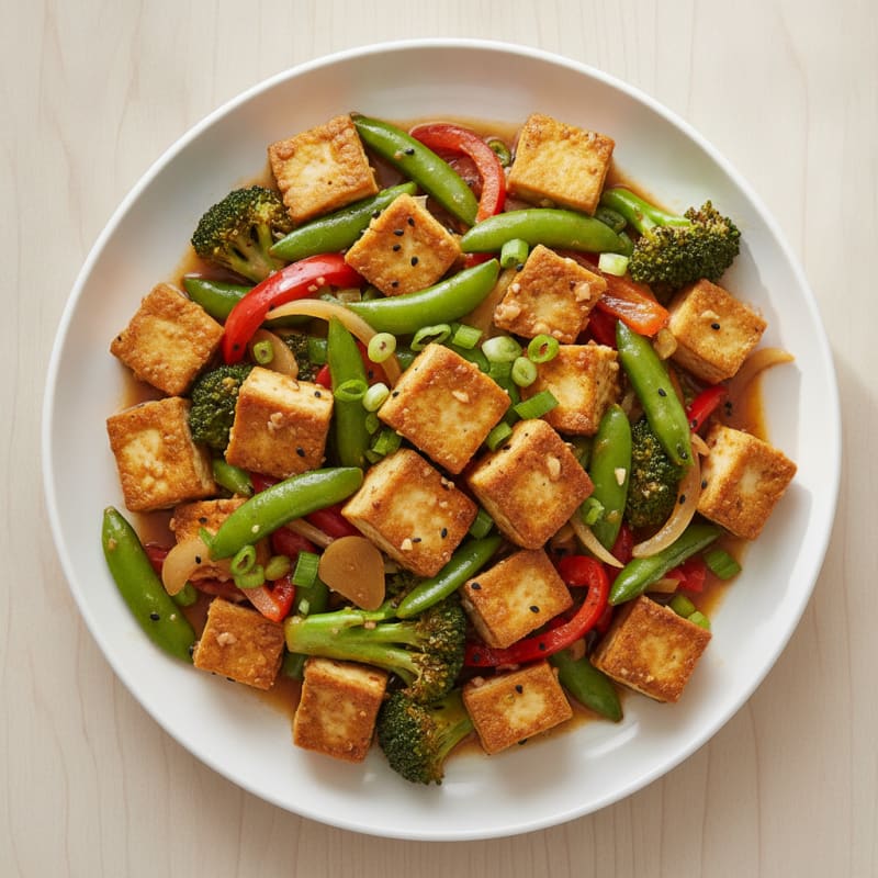 Garlic-Ginger Tofu Stir-Fry
