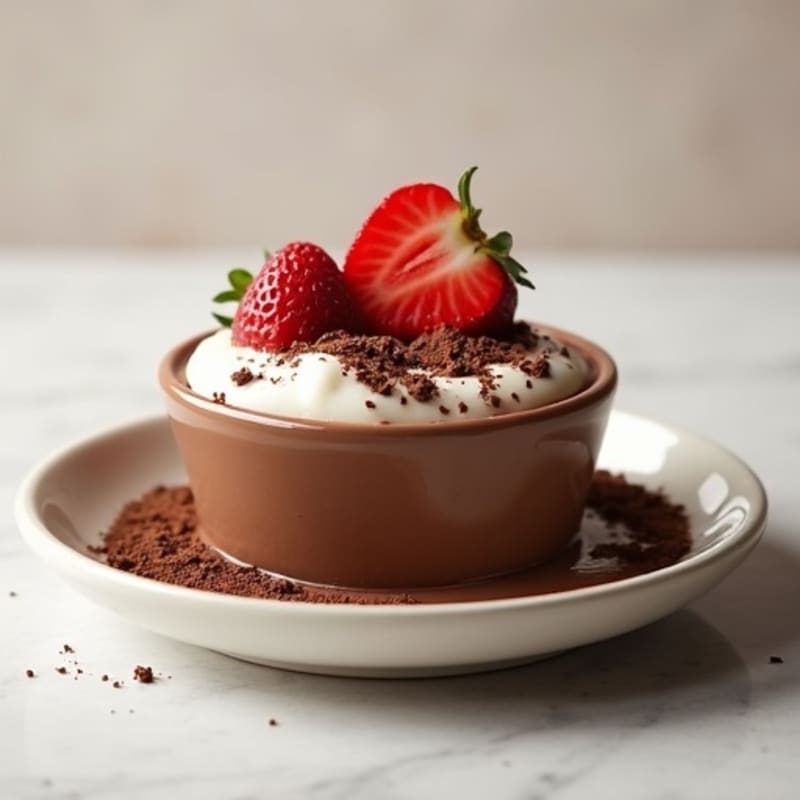 Silky Chocolate Protein Pudding with Greek Yogurt