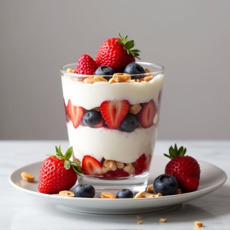 Creamy Greek Yogurt Protein Parfait with Mixed Berries