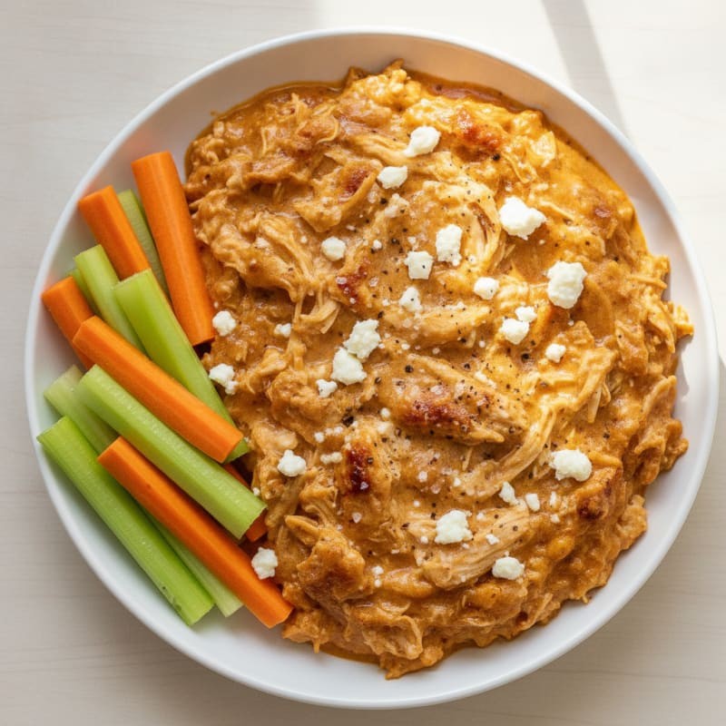 High-Protein Buffalo Chicken Dip