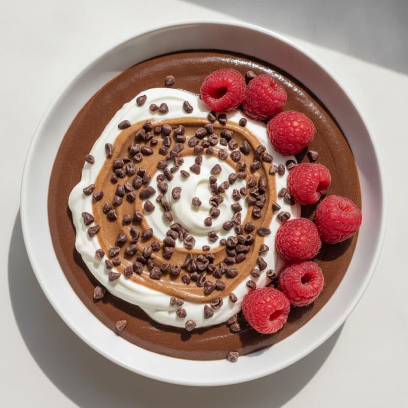 Silky Chocolate Protein Pudding with Greek Yogurt