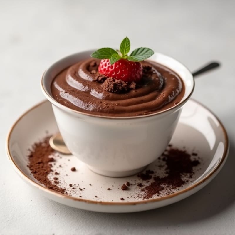 Silky Chocolate Protein Pudding with Greek Yogurt