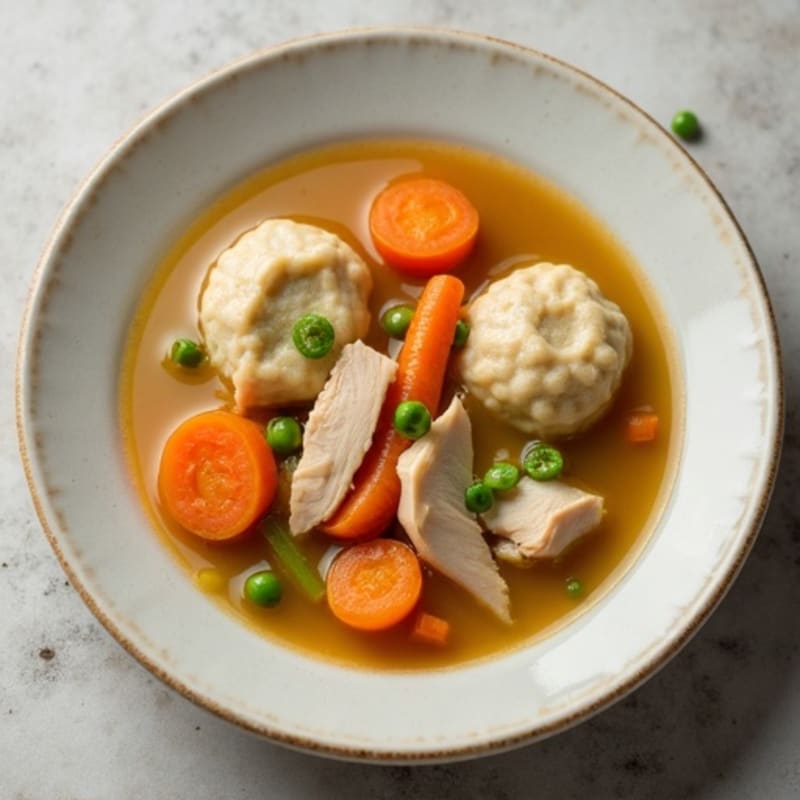 Wholesome Chicken and Vegetable Dumpling Soup