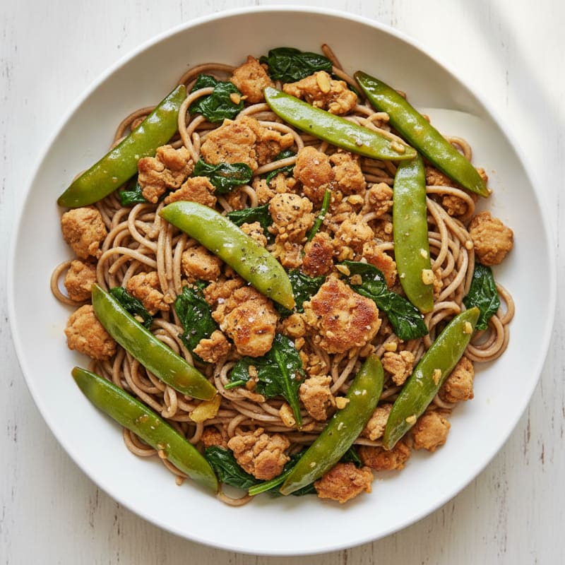 Ginger Chicken Soba Noodle Bowl
