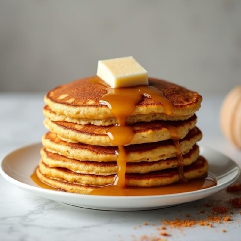 Fluffy Pumpkin Protein Pancakes