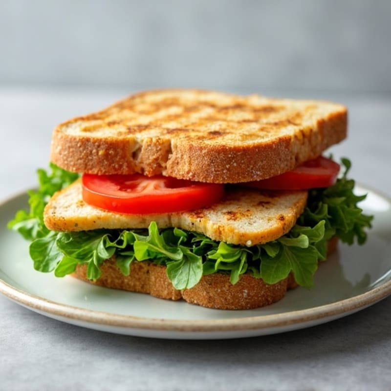 Herb-Pesto Grilled Chicken Sandwich with Fresh Greens