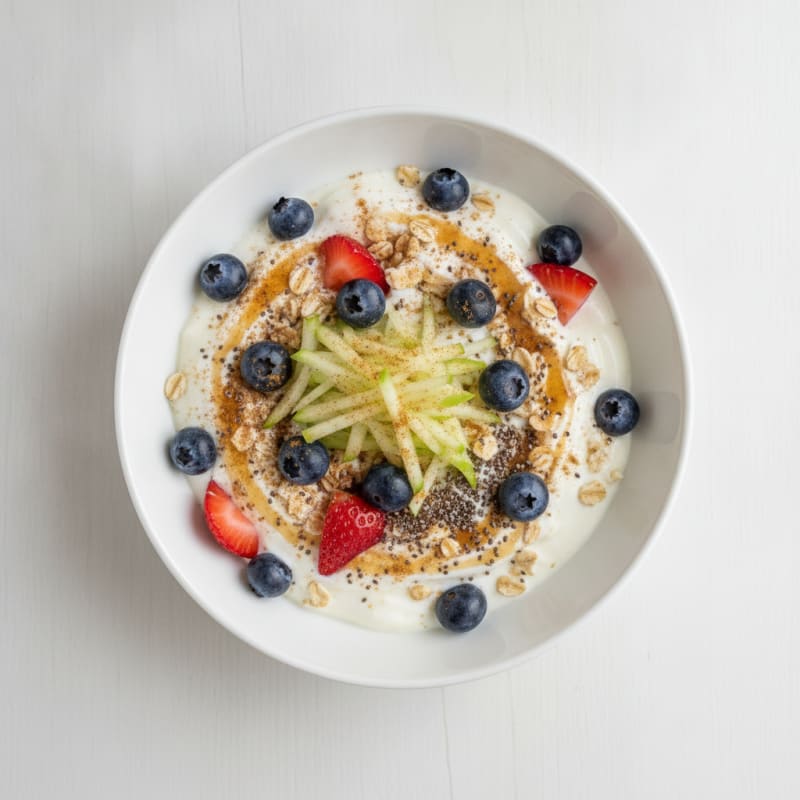 Bircher Apple Berry Muesli Bowl