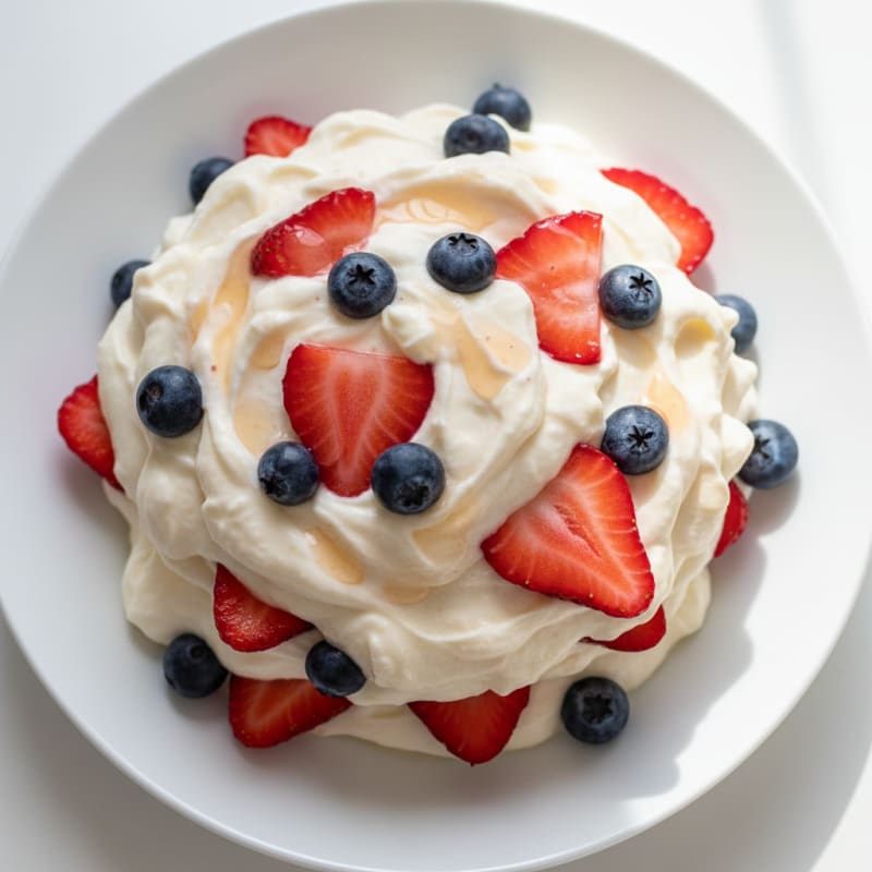 Greek Yogurt Protein Parfait with Whey Protein and Berries