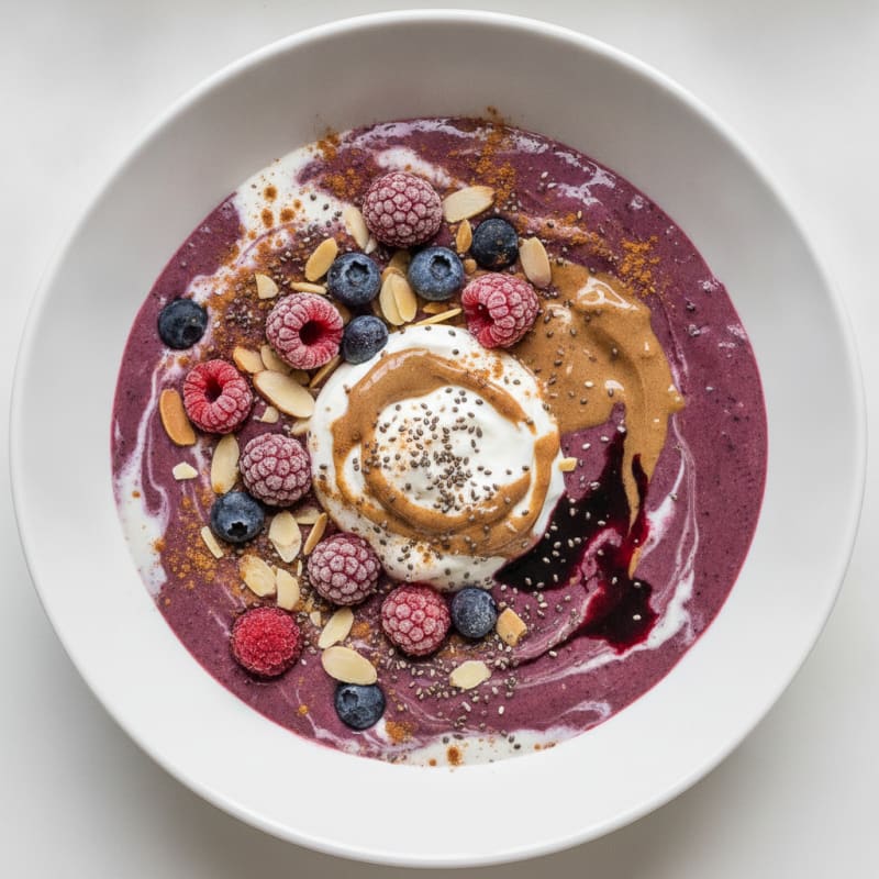 Berry-Almond Breakfast Smoothie