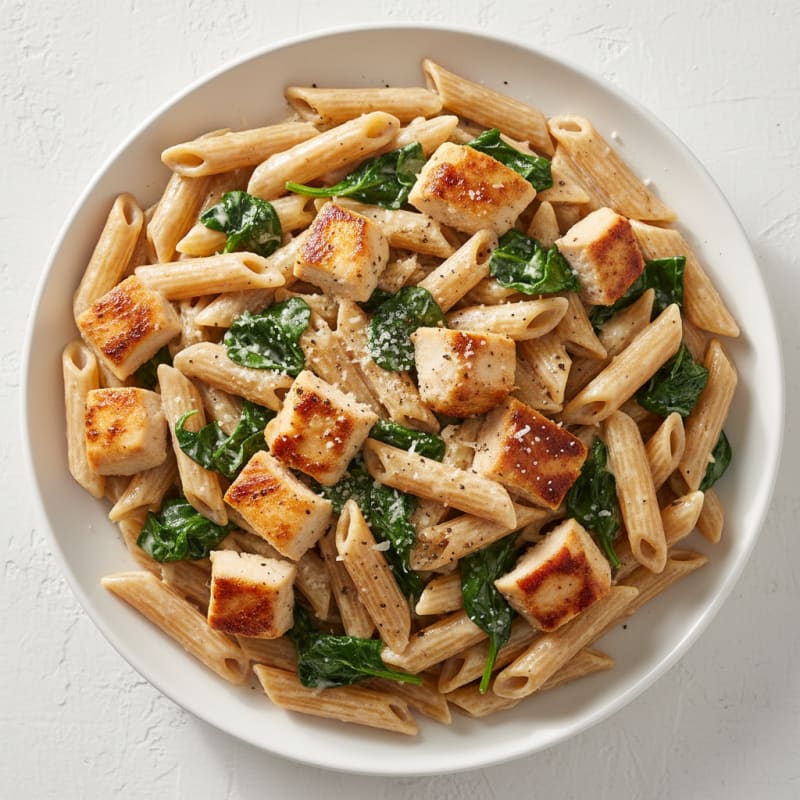 Garlic Parmesan Chicken Alfredo Pasta