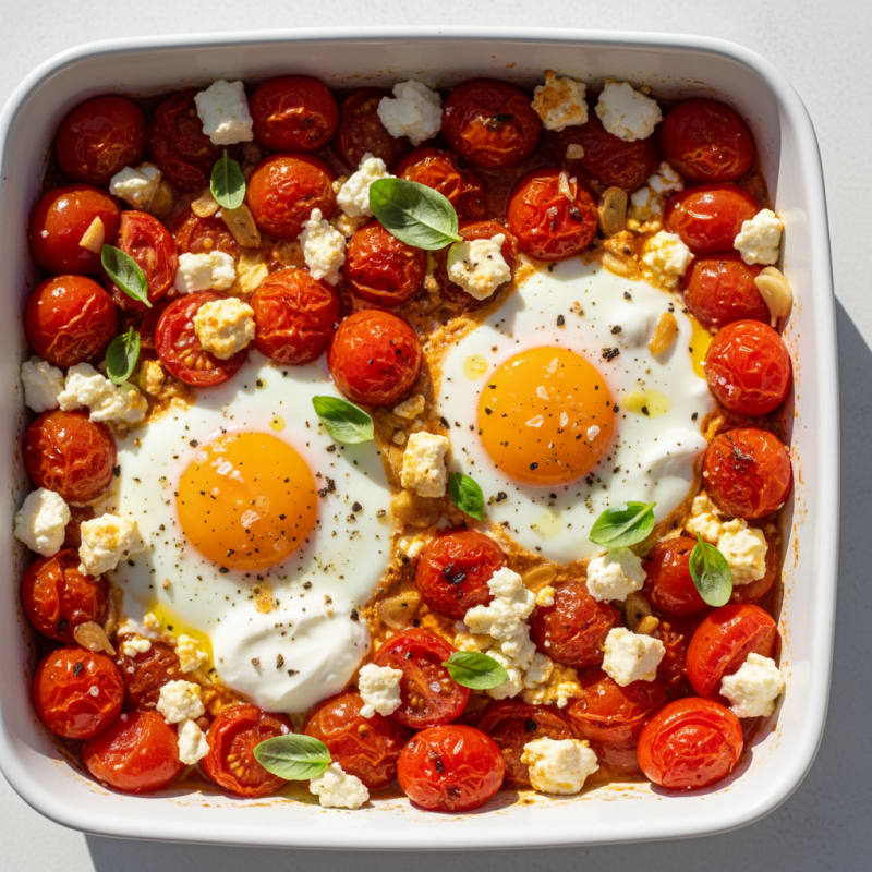 Baked Eggs with Roasted Tomatoes