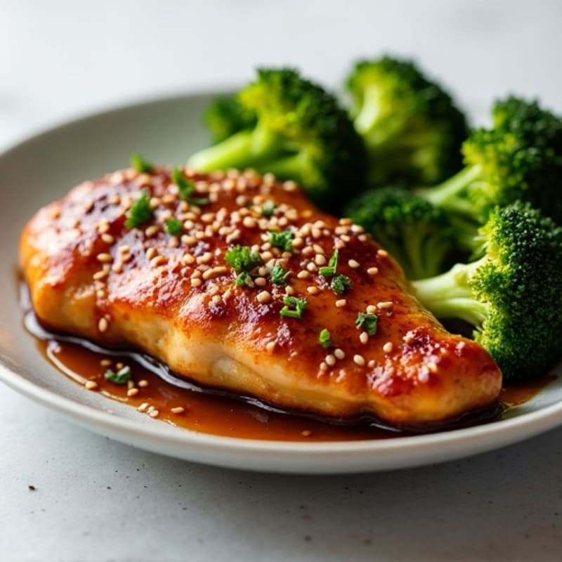 Sticky Teriyaki Chicken with Roasted Broccoli