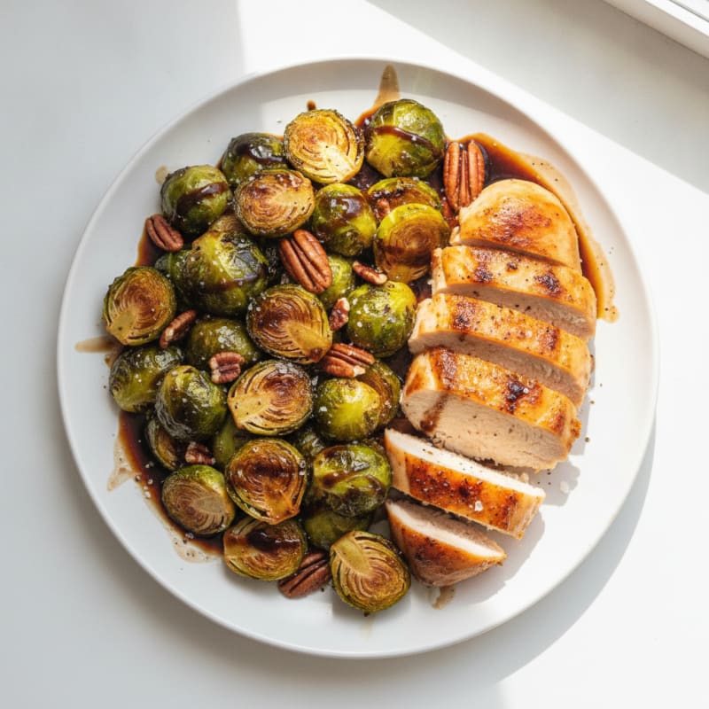 Balsamic Glazed Brussels Sprouts