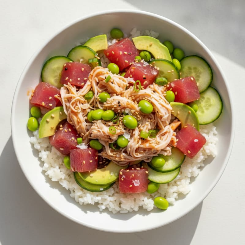Tuna and Crab Poke Bowl