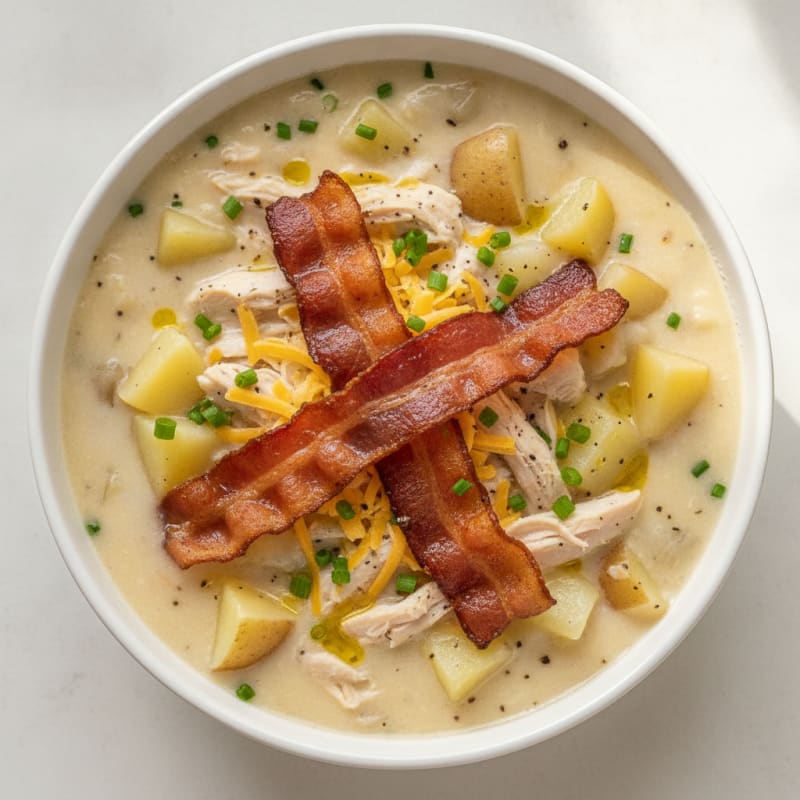 Hearty Loaded Potato and Bacon Soup