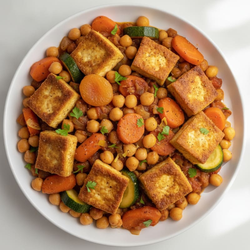 Roasted Vegetable and Chickpea Tagine