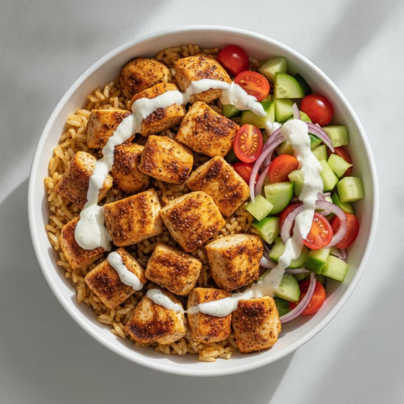 Chicken Shawarma Rice Bowl